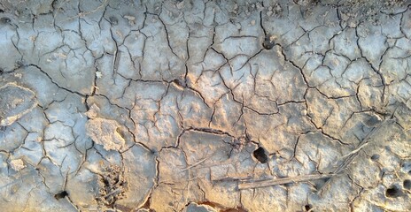 Background and texture of saline soil salt stains