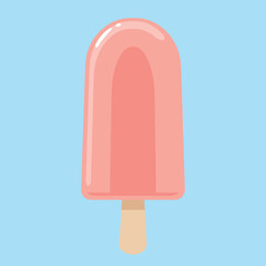 Ice cream on a stick vector illustration