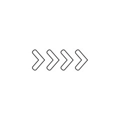 chevron vector icon on white background. flat style. chevron sign