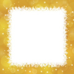 雪の結晶の背景フレーム素材