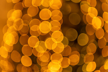 bright bokeh background with no people. blurred gold color background. blurred defocused backdrop.