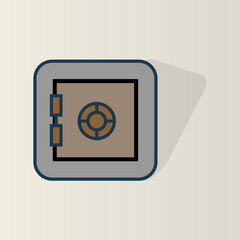 safe treasure sign , can be used for icons