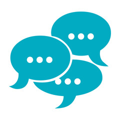 Bubble Chat Vector Icon, Typing in chat bubble icon flat vector illustration, comment sign symbol.