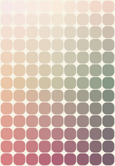 Abstract background with pastel mosaic pattern. Square shape with rounded corners with gradient colors. Design for vector illustration.