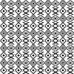 black and white geometric seamless pattern