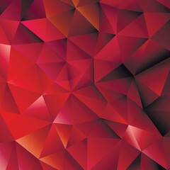 Polygonal rainbow mosaic background. Abstract low poly vector illustration. Triangular pattern, copy space. Template geometric business design with triangle for poster, banner, card, flyer