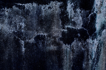 Obraz premium Old wall texture cement dark black gray background. Abstract grey color design are light with white gradient background. Abstract Grunge Decorative Navy Blue Dark Stucco Wall Background. Art design.
