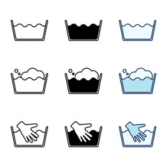 Soak laundry icon. Laundry Icon Element