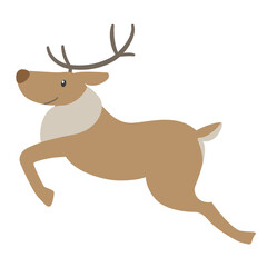 ジャンプするトナカイ