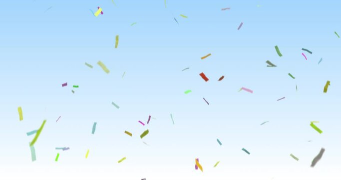 looping seamless confetti with sky_background