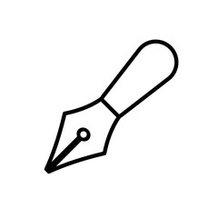Fountain Pen Icon Vector Design Template