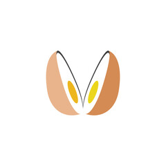 Fototapeta premium cutted egg logo vector icon design