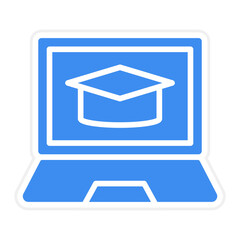 Online Learning Icon Style