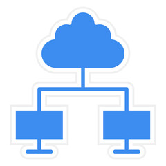 Cloud Computing Icon Style