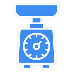 Kitchen Scale Icon Style