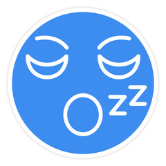 Obraz premium Sleepy Icon Style