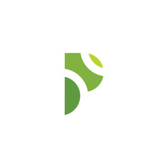 letter p green logo icon