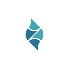 Fototapeta premium logo icon letter z vector