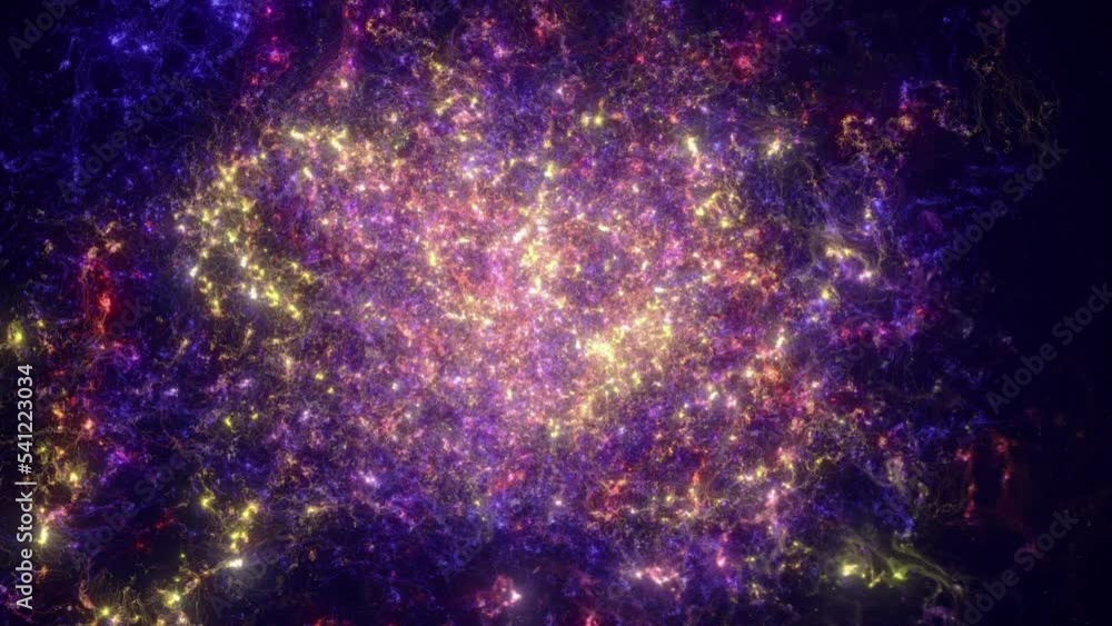Wall mural universe space with nebula background.