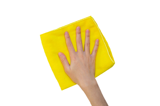 Hand cleaning the surface