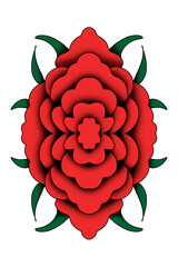 Mandala róża