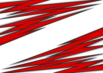 Abstract background with red geometric sharp arrow pattern and with some copy space area