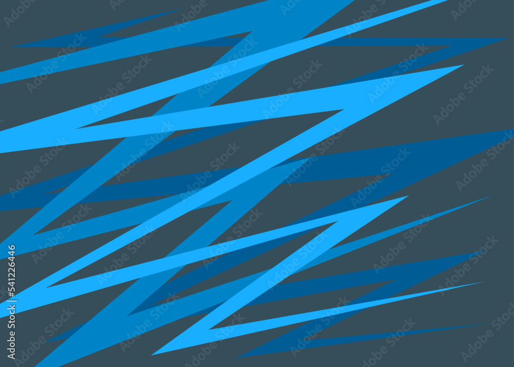Aufkleber minimalist background with colorful overlapping sharp and zigzag pattern