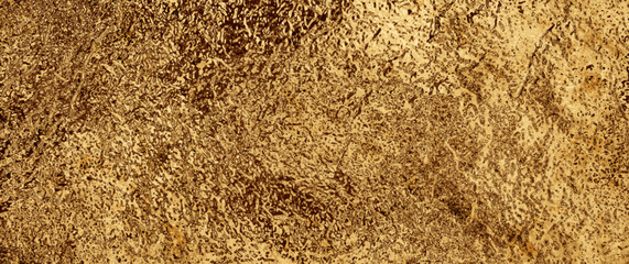 Gold vector texture for cover design, cards, flyers, poster, banner. Bronze paint. Luxury backdrop for design. Empty blank for text. Hand drawn golden backdrop. Vintage aged metallic texture.