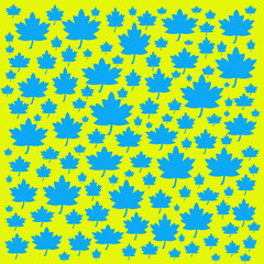 Seamless maple leaf background