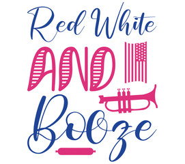 Red White And Booze, 4th of july SVG Bundle, 4th of july T-Shirt Bundle, 4th of july SVG, SVG