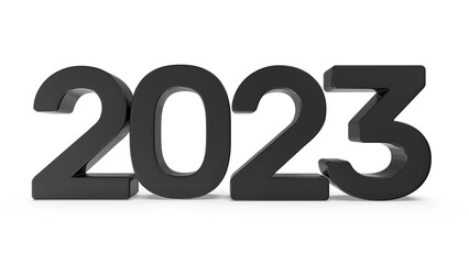 Happy New Year 2023 Number 3D 