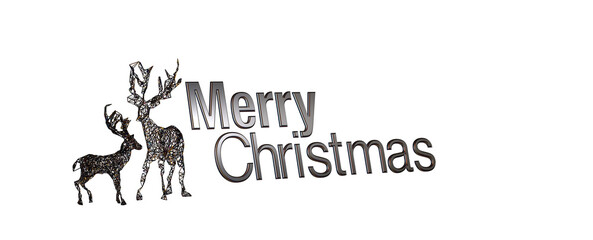 winter merry christmas card modern 3d minimal