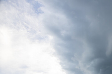 Dark storm clouds in the sky