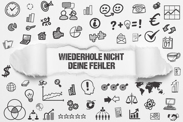 Wiederhole nicht deine Fehler