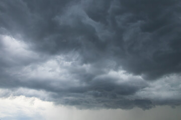 Dark storm clouds in the sky