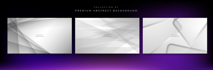 Modern simple white abstract background with geometric shape and wave curve line. Abstract geometric white and gray color elegant background. vector illustration