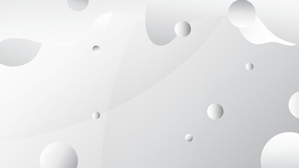 Abstract white and grey background with dynamic fluid liquid shapes. Abstract grey hi-tech polygonal corporate background