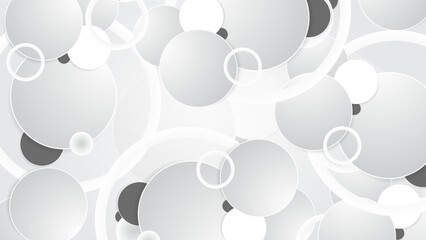 Abstract grey hi-tech polygonal corporate background with circle
