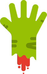 Cartoon zombie hand.