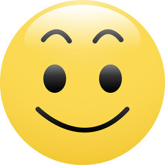 Smiley face emoticon.