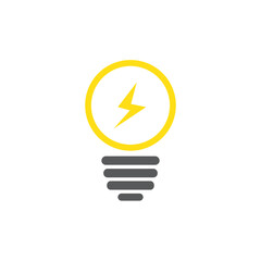 Illustration of light bulb icon Free Vector