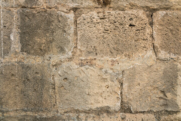 Old natural stone brick wall background