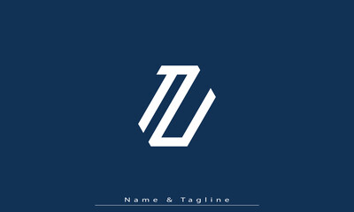 Alphabet letters Initials Monogram logo TU , UT © Designer Deej