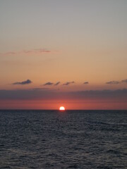 Naklejka premium 日本海に沈む夕日