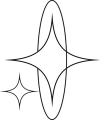 Vintage Minimalist Cosmic Star