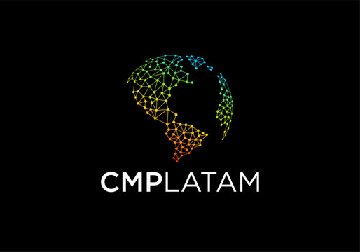 connection network icon for cmp and science technology company business logo designs