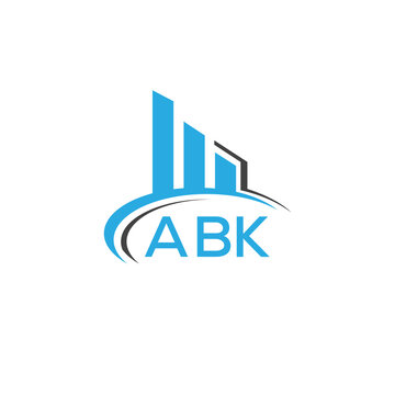 ABK letter logo. ABK blue image. ABK Monogram logo design for entrepreneur and business. ABK best icon.
