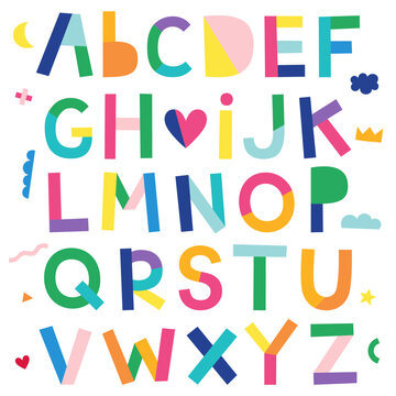 hip hip yay party alphabet set