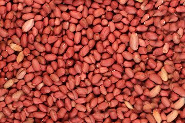 peeled peanuts for background, texture
