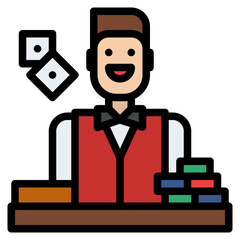 croupier bet gambling casino